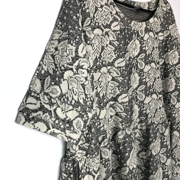 ASOS Oversized Floral Lace Print Smock Dress SZ S - Picture 4 of 12